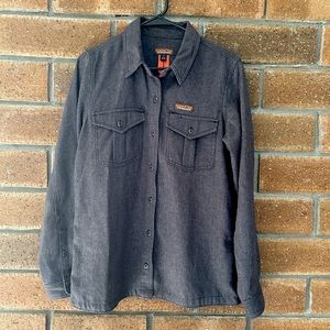 Patagonia Womens Long-Sleeve Midweight Fjord OverShirt / Shacket - Graphite